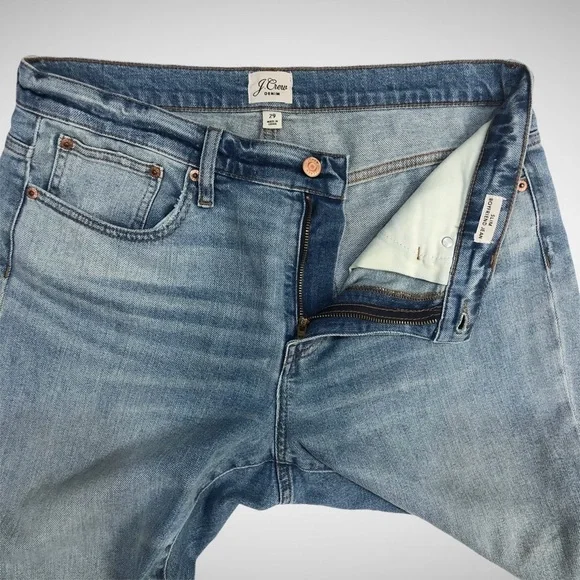 J Crew Light Wash Ripped Slim Boyfriend Jeans Size 29 High Waist - Picture 5 of 13